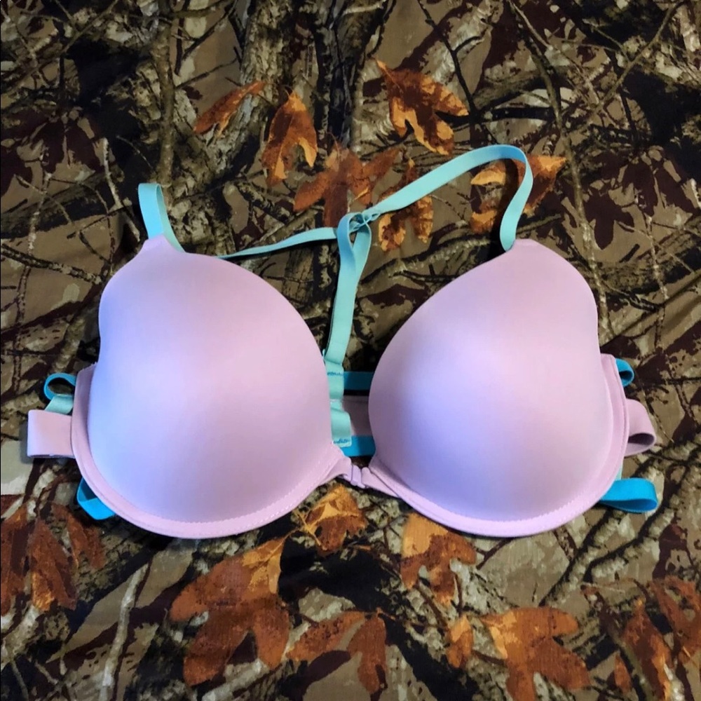 Purple and Blue Bra